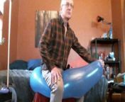 Two Large Balloon Hump Pop and Cum - 3-21 - Balloonbanger from gay pop a balloon couple challenge