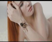brave nude woman with spider from nude woman with burkha