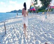 Squirting on PUBLIC BEACH and Dripping Anal Creampie ! Day with my Step Sister & FREUTOY from girl sex drip video