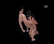 An animated cartoon porn video of a beautiful Indian girl having oral sex with a Japanese man from oral naughty girls cartoon porn
