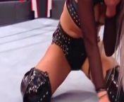WWE - Liv Morgan on her knees from wwe xxx boot