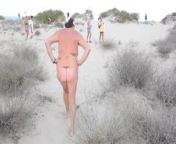 Nudist old woman on public beach from nudist beach granny spread