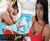 DEVIANTE - Lifeguard Sheila Ortega saves a big cock, so her wet pussy can get creampied from sheila sex in