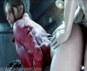 Resident Evil Claire Redfield Fucking Hard Cock On Her Motorcycle from resident evil hd remaster jill nude