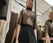 Try On Haul Transparent Clothes, Completely See-Through. At The Mall from mall dick flashing