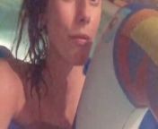 Kaya Scodelario in a pool, selfie vid. from kaya scodelario hot topless instagram story 17