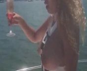 French Beyonce nude on boat (DRUNK) from beyonce sex n