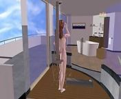 An animated 3D cartoon video of a Cute Teen Girls Nude Shower Scene. from 3gp 3d cartoon x video download