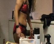 WWE - Toni Storm backstage from porn star sitara storm