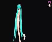 Cute Hatsune Miku - Dancing Full Nude (3D HENTAI) from kitsune youkai porn dragon you over