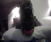 Laura is hogtied in latex catsuite and high heels, throated with a lip open mouth gag POV from laura belanova sis hot