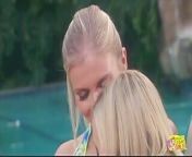 After Surfing the Two Gorgeous Blondes Have Some Naughty Lesbian Fun by the Outdoor Pool from gorgeous
