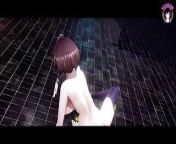 Hyolin - Hot Girl Dance and Gradual Undressing from gender bender anime