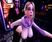 Gwen Fucks Criminal from giantess gwen animation