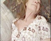 three cocks jerking off in grandmother's face from cum inside grandmother pussy