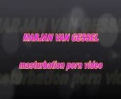 mature milf Marjan van Gessil masturbating to orgasm from marjan ahmad video xxx