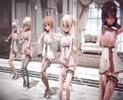 Mmd R-18 Anime Girls Sexy Dancing (clip 3) from hirotaku mmd