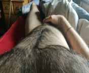 Hairy body Cum and fat cock from dancing bear cum