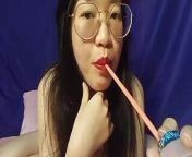 Super sexy Asian girl show pussy and drink some juice 1 from asian girl show sex