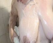 Giant Tits Takes a Shower and Masturbates from luna baylee onlyfans