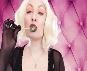 Asmr Video: Lipstick, Mesh Gloves and Lollipop (arya Grander) from bakbuk asmr super tongue mouth sounds