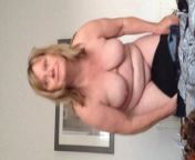 bbw wife removes grey dress from removing chubby