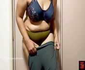 Wearing my favourite Bra and Panty - Juicy Navel and Cleavage Show from भारतीय लड़की पहने हुए कपड़े के बाद घर का सेक्स एमए