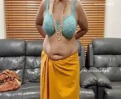 Beautiful Indian Milf Changing Saree - Teases in Bra, Panty, Saree Blouse & Skirt from tamil actress hot saree remove