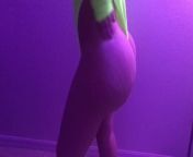 Sexy pawg creams on dick through neon bodysuit from crystal lust cum tribute