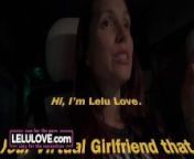 Babe sharing candid daily life updates and behind porn scenes adventures while riding in an RV on busy highway - Lelu Love from rvt