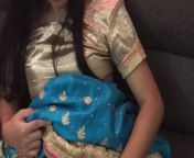 Hot Babhi Playing with her Clit during menstruation period from saree milf dheso