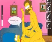 The Simpsons - Marge x Flanders - Cartoon Hentai Game P63 from lisa cartoon