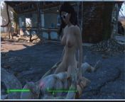 Fallout 4. Sex with a robot (synth) on the street. Sex mod from synthi