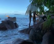 spying a nude honeymoon couple - sex on public beach in paradise from nandita raj nude fuked im