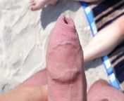 Risky Public Cumshot and Walk Naked on a Beach - Cum on Tits from xxxfatgirl vodoepg4 jb naked