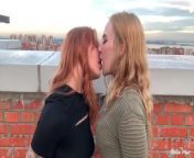 So lucky nobody saw us doing THIS on a roof from public lesbian kiss japan girls