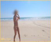 Exhibitionist Wife Beach Voyeur 4k | Fully Nude | Wifey Does from wifey goes for long nude hike and leaves her clothes behind