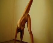 My naked sensual workout in gymnastics & yoga. from desi nude yoga in open