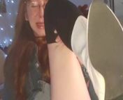 Squirting redhead makes a creamy mess from nonudeville ounny lio