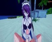 Rosaria gets fucked at the beach from your POV - Genshin Impact Hentai from rosaria rollo