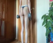 Schoolgirl Squats from kasey october nude gym