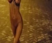 RUSSIAN SLUT WALKS NAKED IN THE NIGHT CITY from nude jayasudha audian v