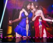 [MMD] T-ara - NumberNine SemiNude Vers. Tifa Purple Aerith FF7 Remake Uncensored 3D Erotic Dance from remake sherry birkin nude