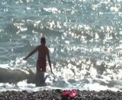 NUDIST BEACH Nude young couple at the beach Teen naked couple at the nudist beach Naturist beach from nudidm