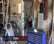 Intense sex in a garage with a busty cougar from ganaye
