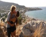 Hot teen couple have public sex above the busiest Beach of a Greek island from travellinglovers