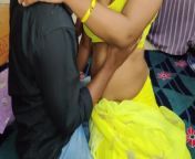 Fucking Indian Desi in hot yellow saree (part-1) from mooh rabbit web series