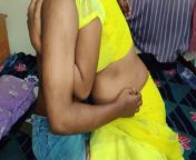 Fucking Indian Desi in hot yellow saree (part-1) from aunty saree rain water in sex wii