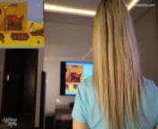 Distracted Step Sis Bends Over To Play Video Games and Gets Fucked: (Porn)Gameplay from school girl video porn snap my