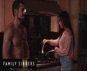 Family Sinners - Jennifer White&apos;s Stepson Catches Her Staring At His Muscles & Gives Her A Taste from srabonti panu
